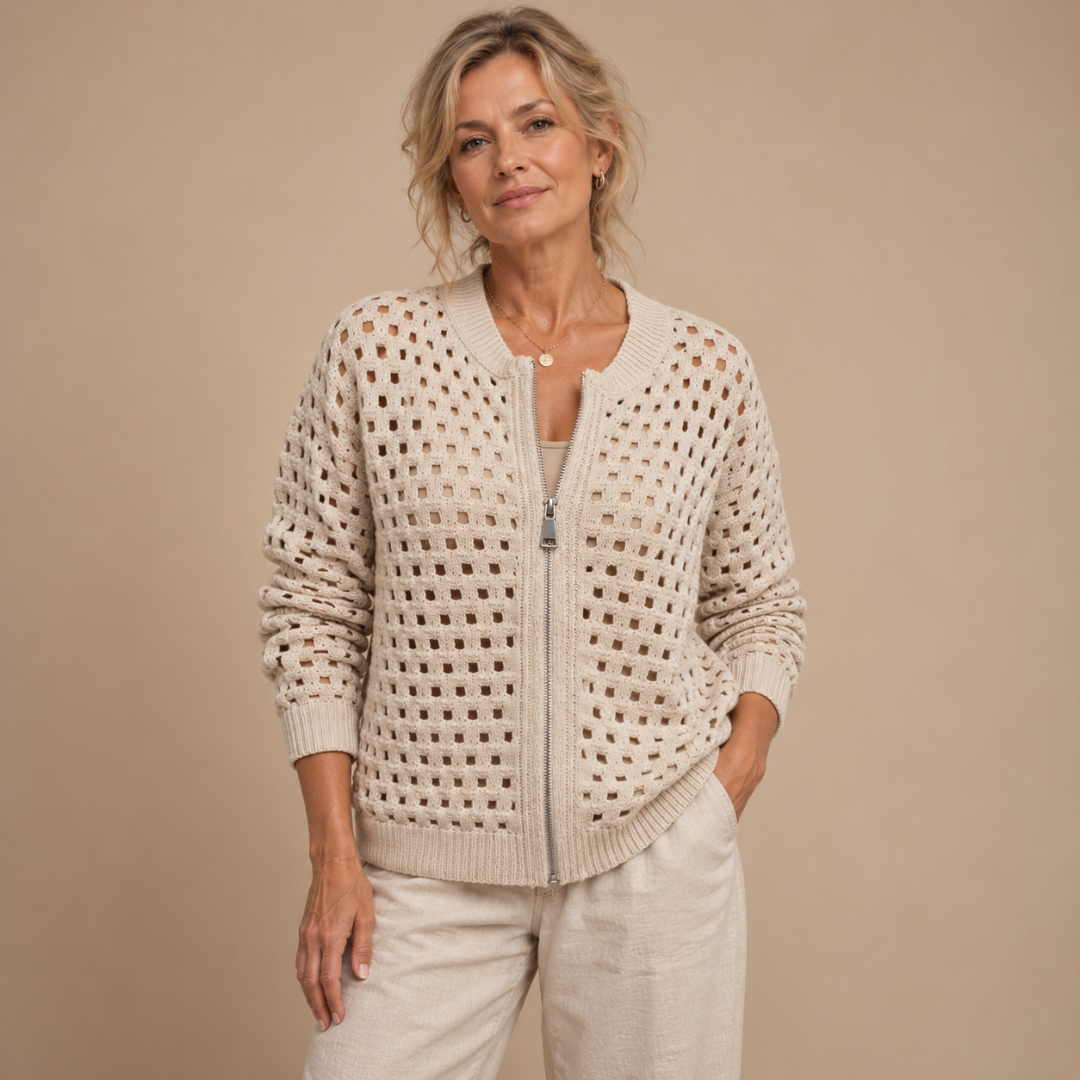 Constance | Elegancki Sweter Rozpinany
