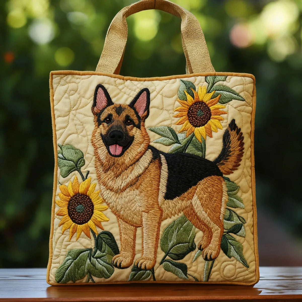 Pikowana Torba Shopper – Owczarek Niemiecki
