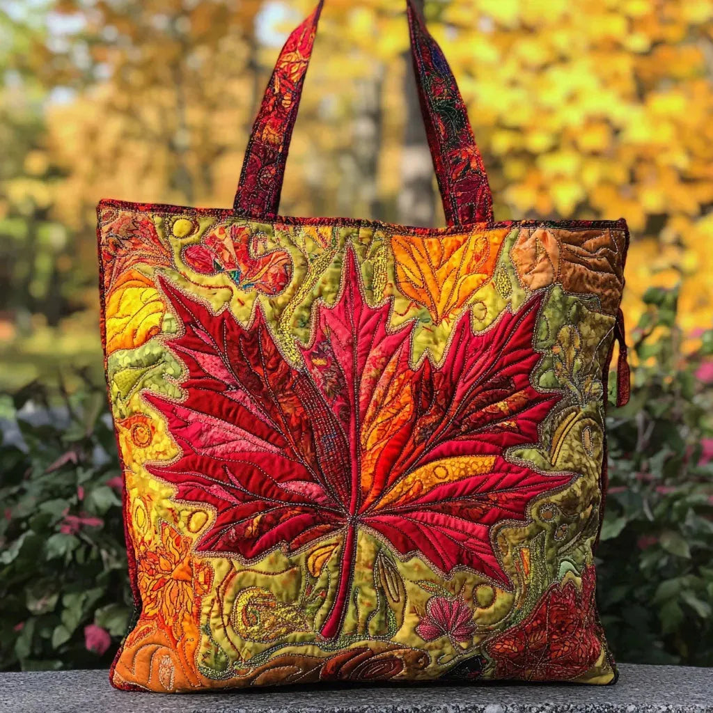 Pikowana Torba Shopper – Klon o Zachodzie Słońca