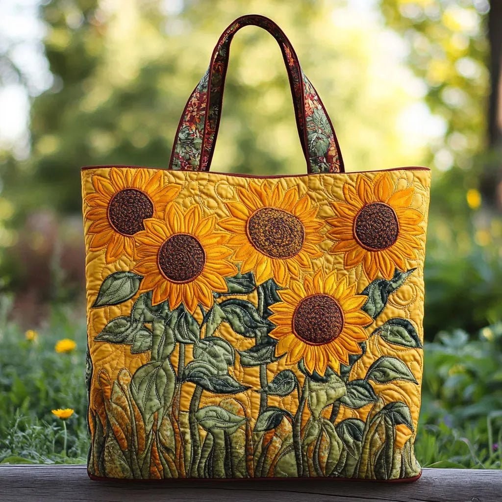 Pikowana Torba Shopper – Słoneczniki