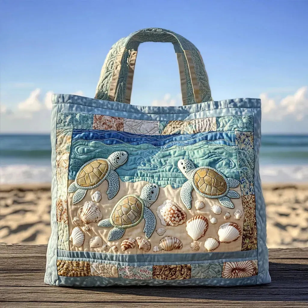 Pikowana Torba Shopper – Żółw