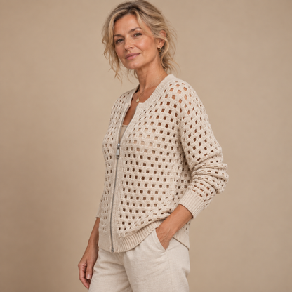 Constance | Elegancki Sweter Rozpinany