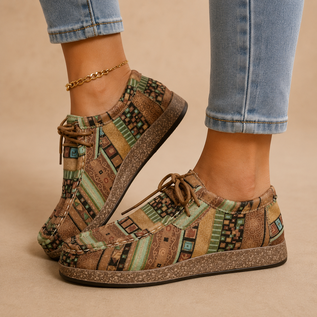 Seryphina | Ortopedyczne Sneakersy z Szerokim Dopasowaniem
