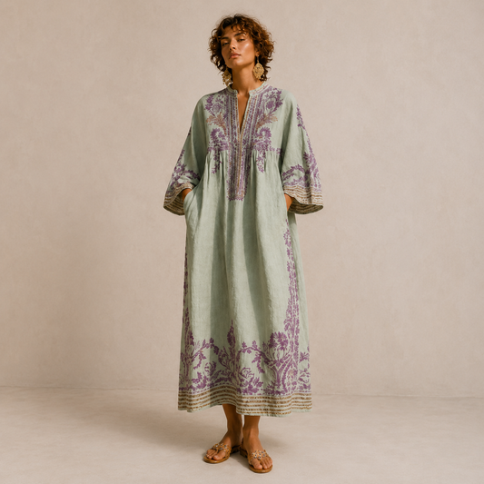 Dopasowana Sukienka Boho