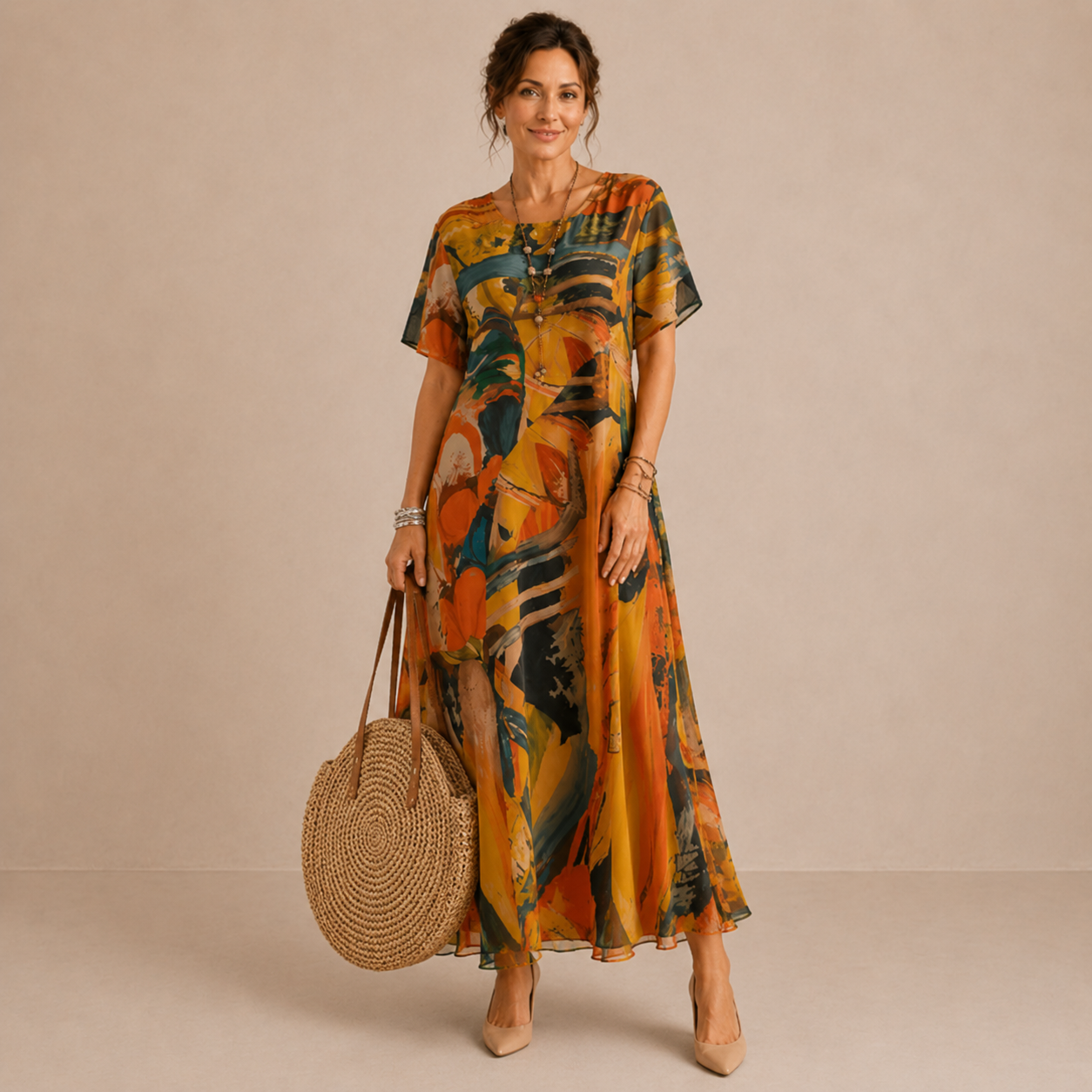 Elegancka Sukienka Midi
