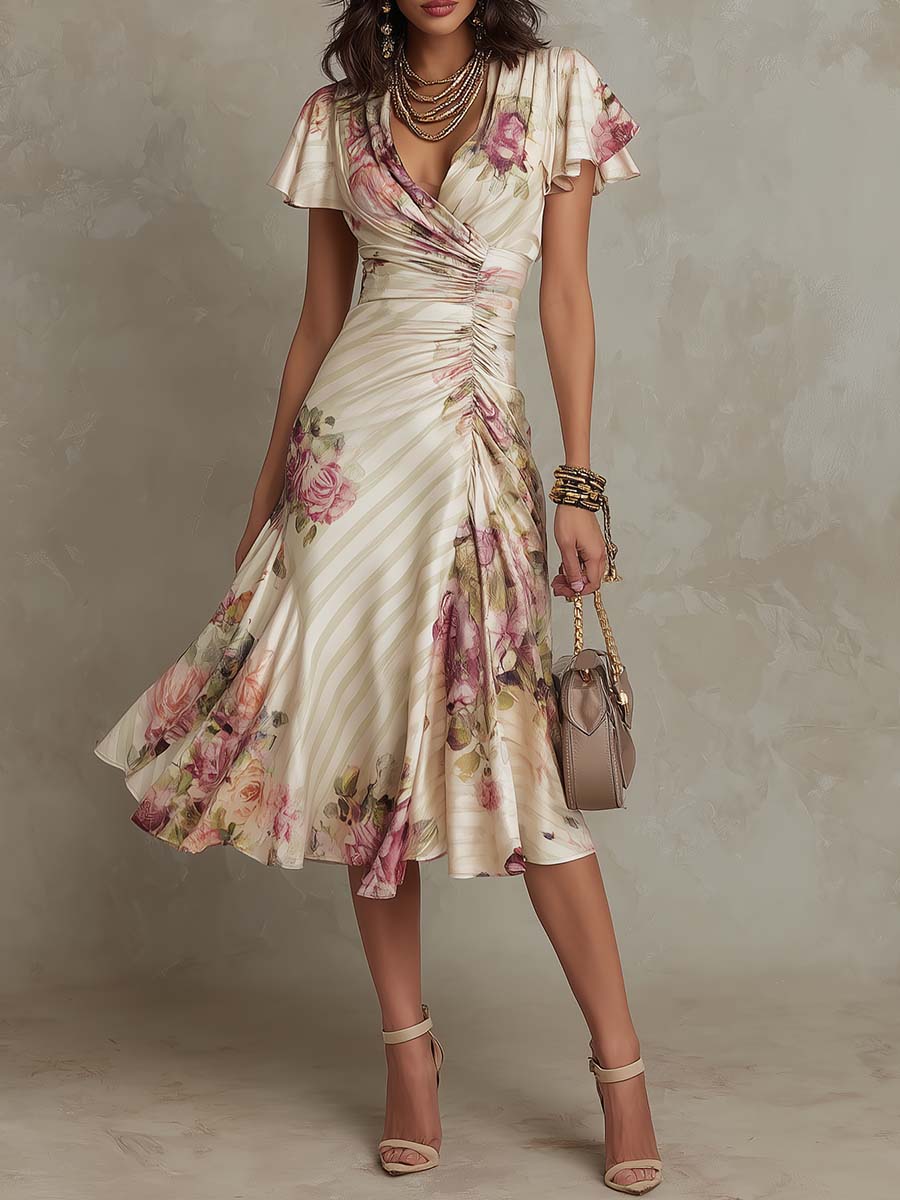 Delikatna Sukienka Midi