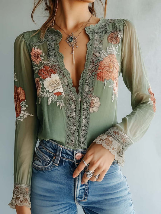 Dopasowana Bluzka Boho
