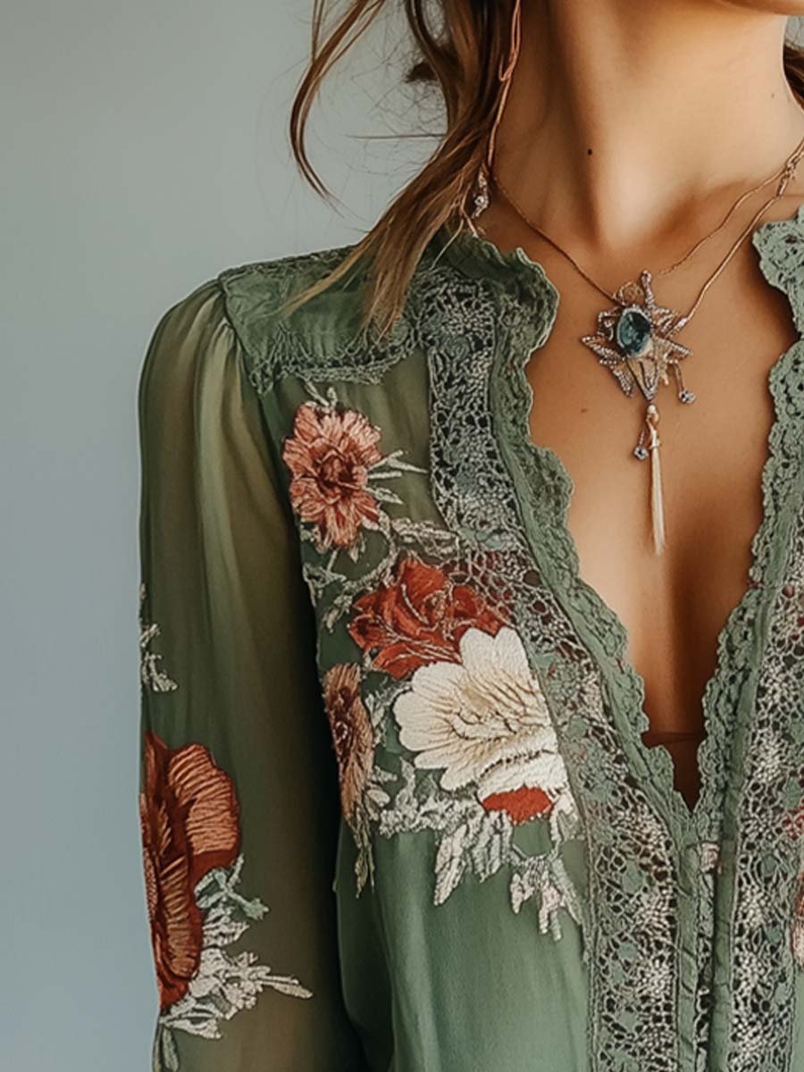 Dopasowana Bluzka Boho