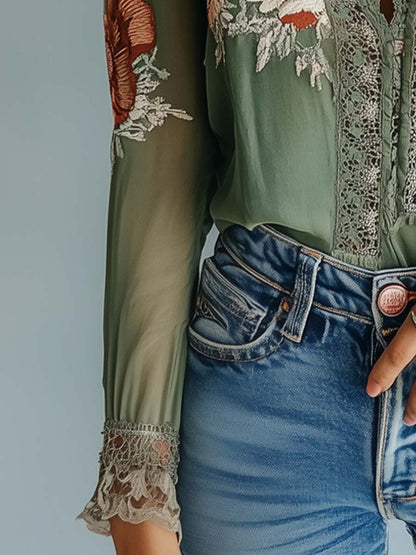 Dopasowana Bluzka Boho