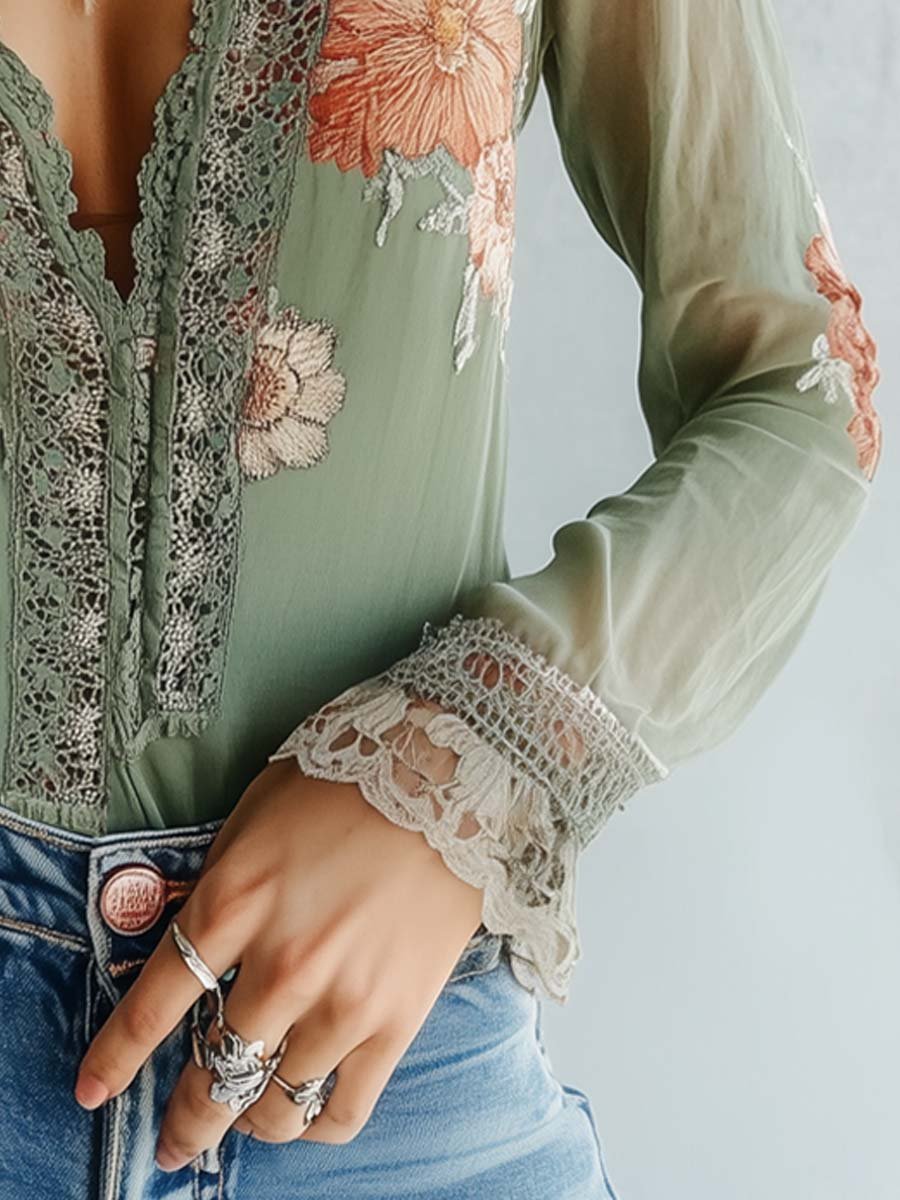 Dopasowana Bluzka Boho