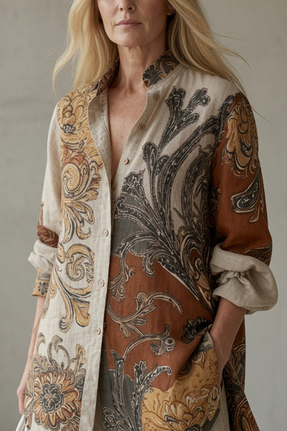 Tara | Bohemijski Komplet z Nadrukiem Paisley