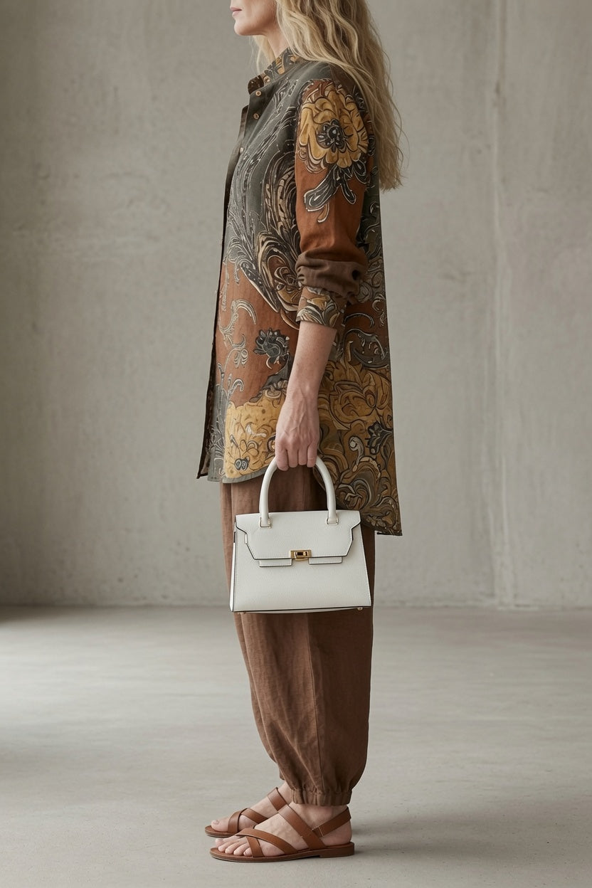 Tara | Bohemijski Komplet z Nadrukiem Paisley