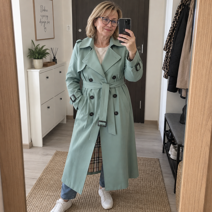 Klientka Maja Boutique w płaszczu