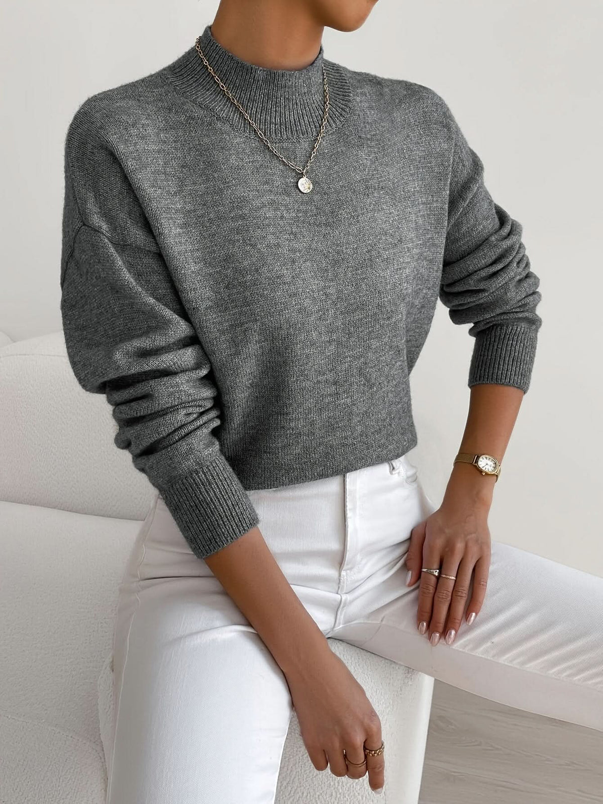 Seraphine | Sweter z Golfem