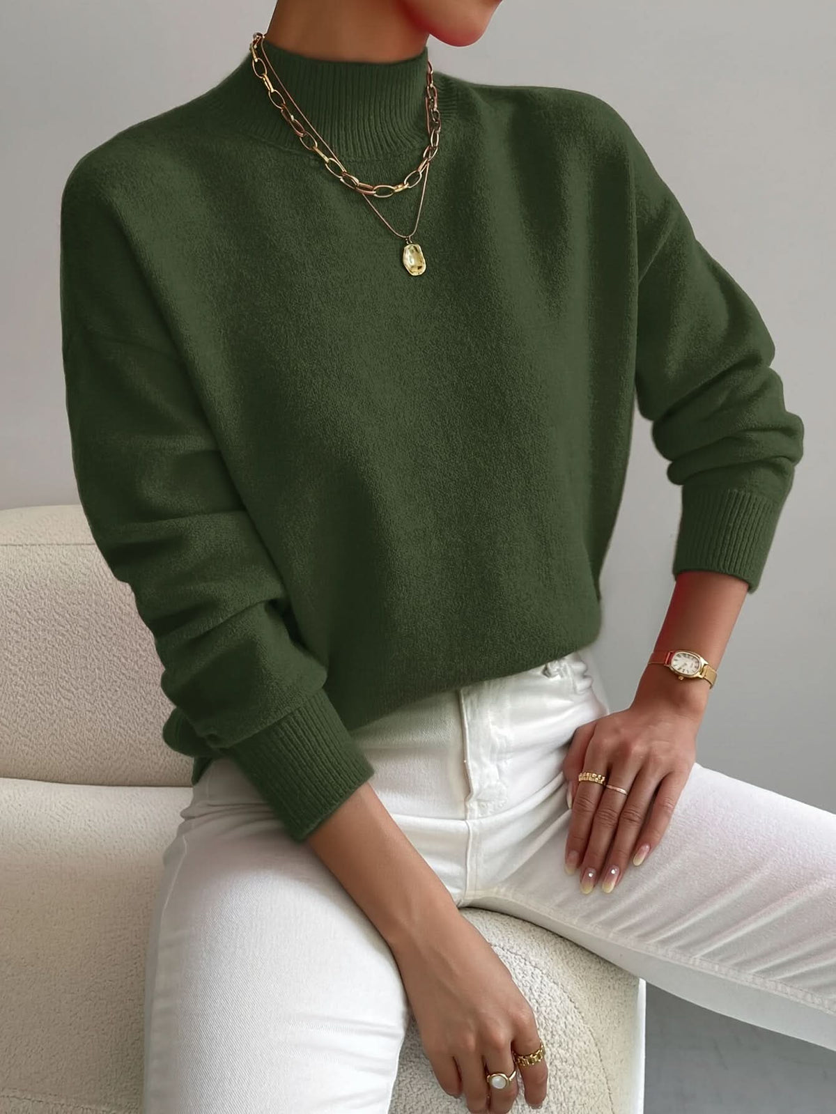 Seraphine | Sweter z Golfem